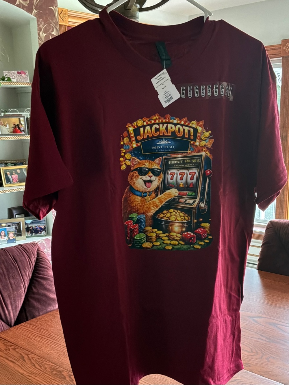 Gildan Burgundy Short Sleeve Graphic Tee